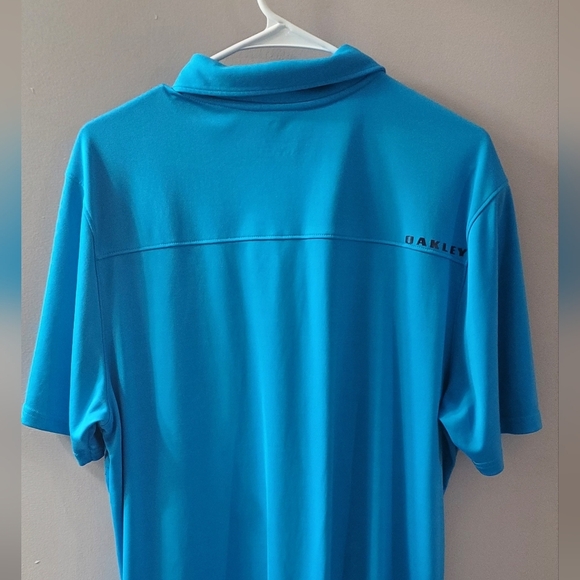 Men's XL Oakley Stretch Polo In Blue Hues. - Picture 5 of 6